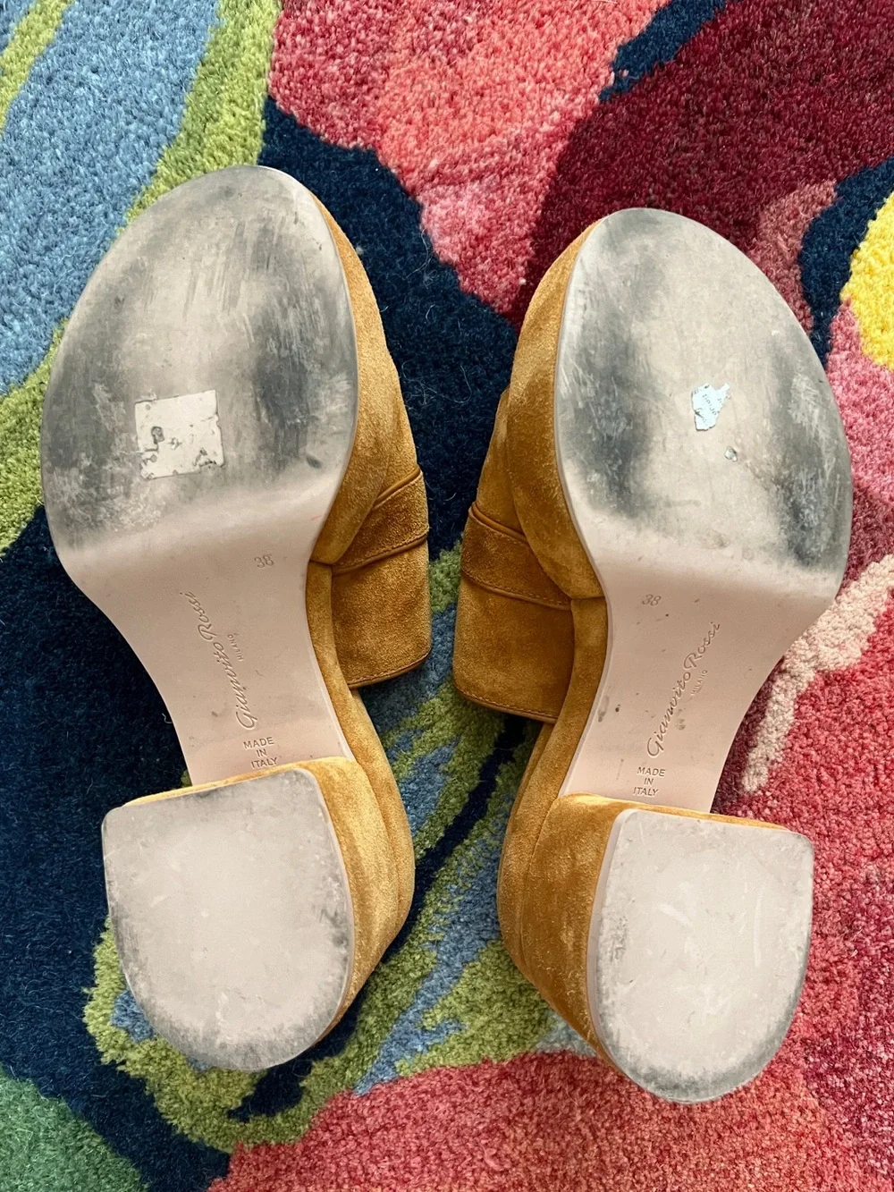 Gianvito Rossi suede platform sandals